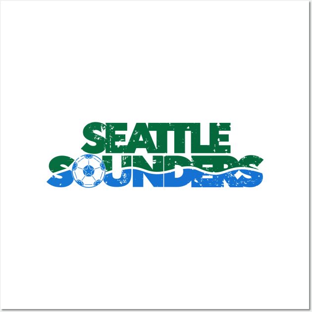 1974 Seattle Sounders Vintage Soccer Wall Art by ryanjaycruz